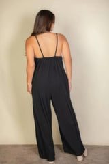Plus Spaghetti Strap Jumpsuit