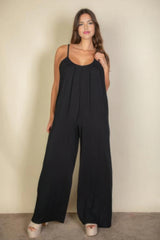Plus Spaghetti Strap Jumpsuit