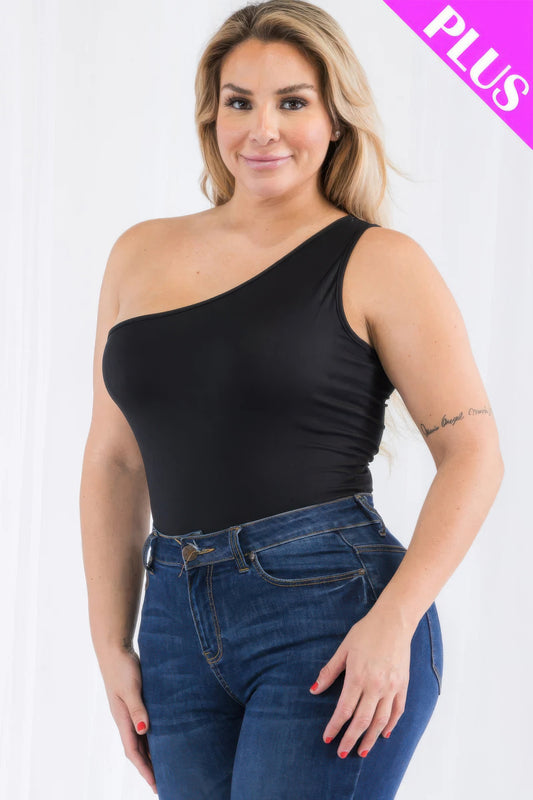 Plus Size Shoulder Bodysuit