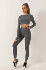 Two-Piece Seamless Premium Fitness Sports Set