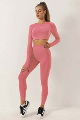 Two-Piece Seamless Premium Fitness Sports Set