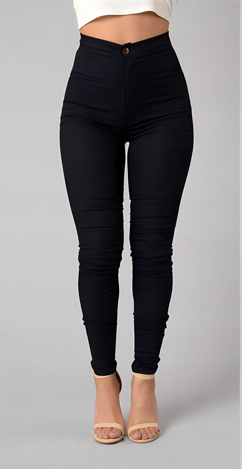 High Waist Pencil Stretch Slim Denim Skinny Jeans