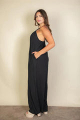 Plus Spaghetti Strap Jumpsuit