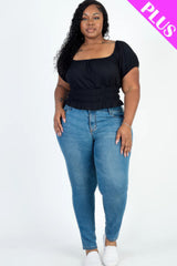 Plus Size Puff Sleeve Top
