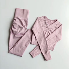 Two-Piece Seamless Premium Fitness Sports Set