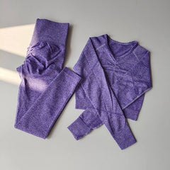 Two-Piece Seamless Premium Fitness Sports Set