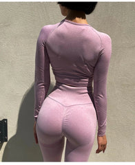 Two-Piece Seamless Premium Fitness Sports Set