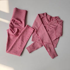 Two-Piece Seamless Premium Fitness Sports Set