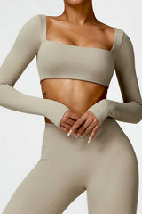 Long-Sleeved Running & Gym Set