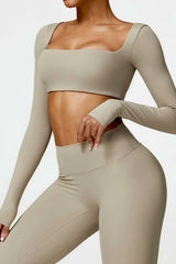 Long-Sleeved Running & Gym Set
