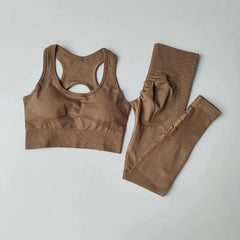 Sports Bra & High-Waist Leggings Yoga & Gym Set