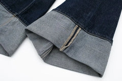 Vintage Denim Jacket & Wide-Leg Trousers Set