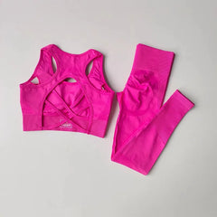 Sports Bra & High-Waist Leggings Yoga & Gym Set