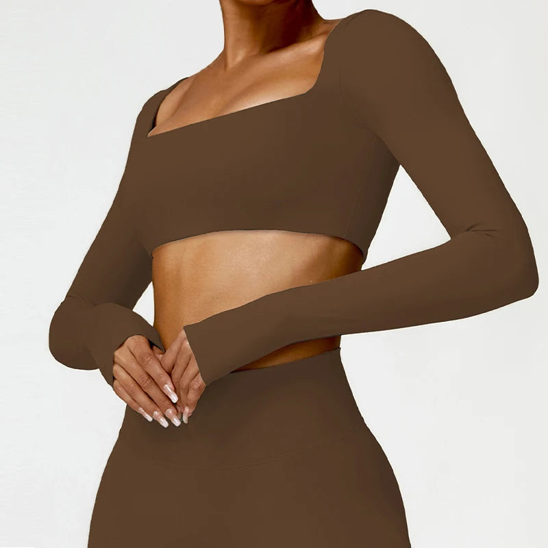 Long-Sleeved Running & Gym Set