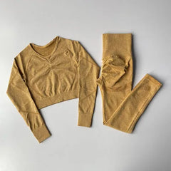 Two-Piece Seamless Premium Fitness Sports Set