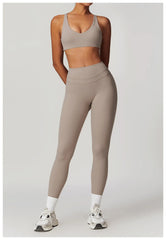 Two-Piece Leggings Sportswear Gym Set