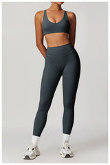Two-Piece Top & Leggings Gym Set