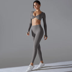 Seamless Yoga Bra & Leggings Set