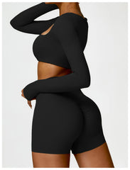 Long-Sleeved Running & Gym Set