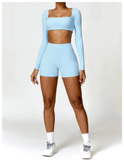 Long-Sleeved Running & Gym Set