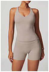 Two-Piece Shorts Sportswear Gym Set