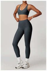 Two-Piece Top & Leggings Gym Set