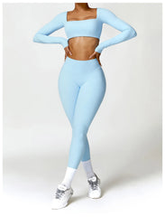Long-Sleeved Running & Gym Set