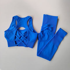 Sports Bra & High-Waist Leggings Yoga & Gym Set