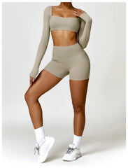 Long-Sleeved Running & Gym Set