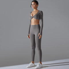 Seamless Yoga Bra & Leggings Set