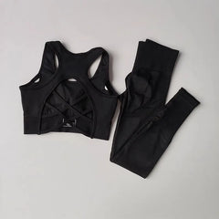 Sports Bra & High-Waist Leggings Yoga & Gym Set