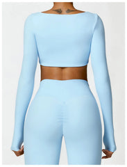 Long-Sleeved Running & Gym Set