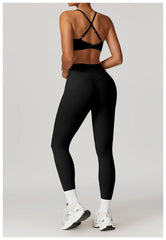 Two-Piece Top & Leggings Gym Set