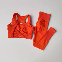 Sports Bra & High-Waist Leggings Yoga & Gym Set