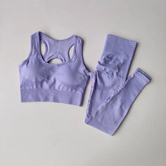 Sports Bra & High-Waist Leggings Yoga & Gym Set