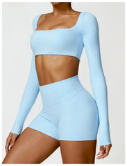 Long-Sleeved Running & Gym Set