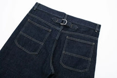 Vintage Denim Jacket & Wide-Leg Trousers Set