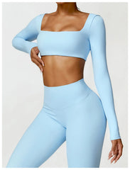 Long-Sleeved Running & Gym Set