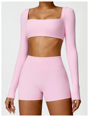 Long-Sleeved Running & Gym Set