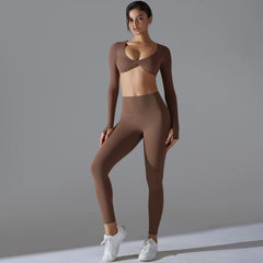 Seamless Yoga Bra & Leggings Set