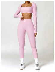 Long-Sleeved Running & Gym Set