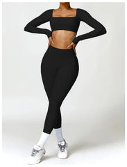Long-Sleeved Running & Gym Set