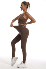 Sports Bra & High-Waist Leggings Yoga & Gym Set