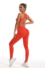 Sports Bra & High-Waist Leggings Yoga & Gym Set