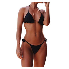 Solid Bikinis Mujer Swimsuit Crochet Red Bikini Top Knit Sexy Bikinis Women'S Swimming Bra Large Female Swimwear 2021
